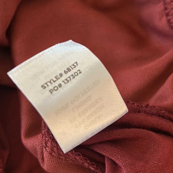 NWT Lulus Burgundy Rust Surplice Wrap Front V-Neck Short Sleeve Bodysuit - S - Picture 10 of 11